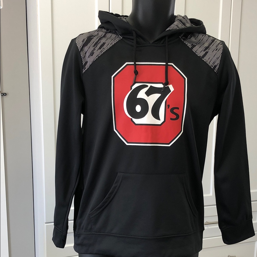 Ottawa 67s OHL Black Hoodie | Men’s Small | Soft Brushed Fleece Lined